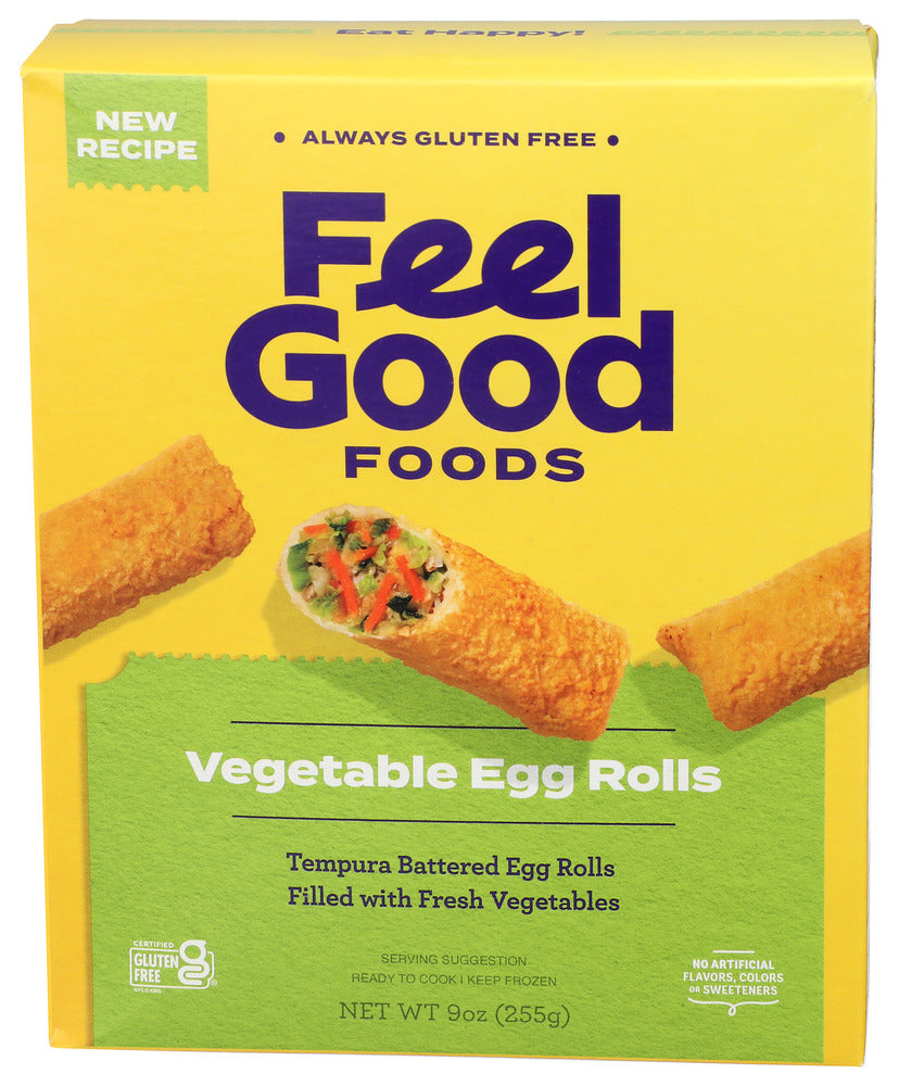 FEEL GOOD FOODS EGG ROLLS VEGETABLE - 9 OZ