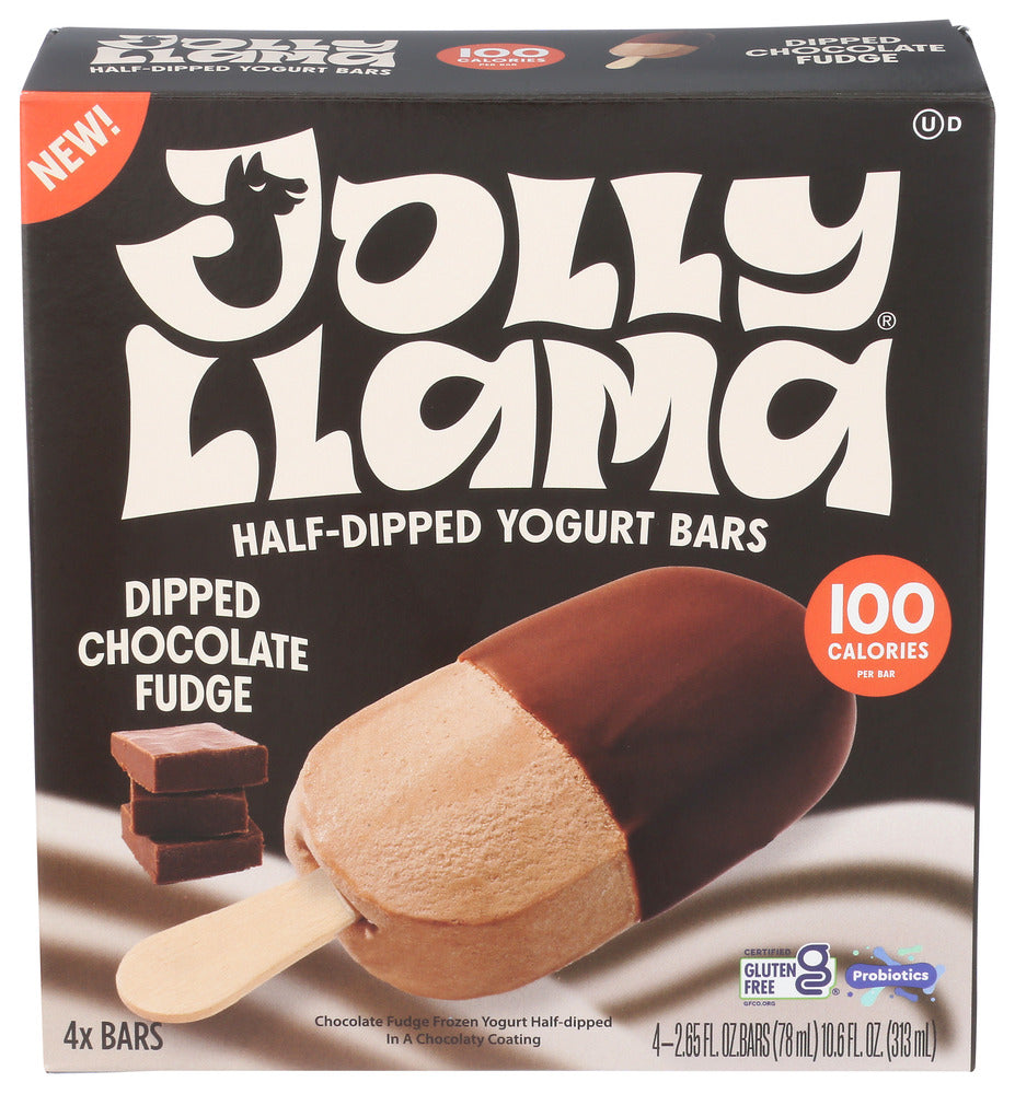 JOLLY LLAMA BAR YOGURT FUDGE 4PC - 10.6 FO