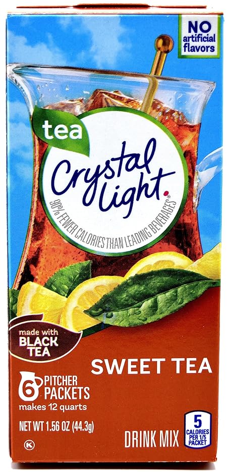 Crystal Light Sweet Tea, 12-Quart 1.56-Ounce Canister (Pack Of 4)
