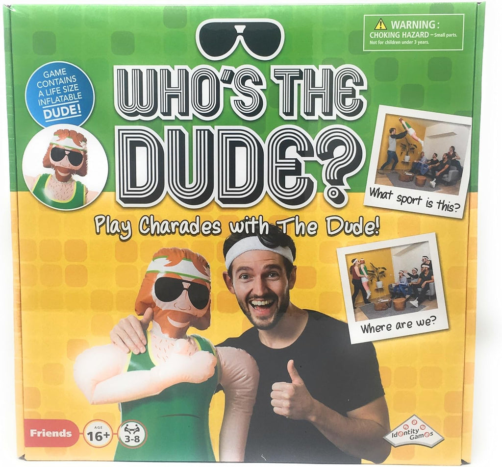 Charades Game for Family Who's The Dude Identity Fun Games Gift for Reunion Adult Game Night Ages 16+ 440 Funny Scenarios