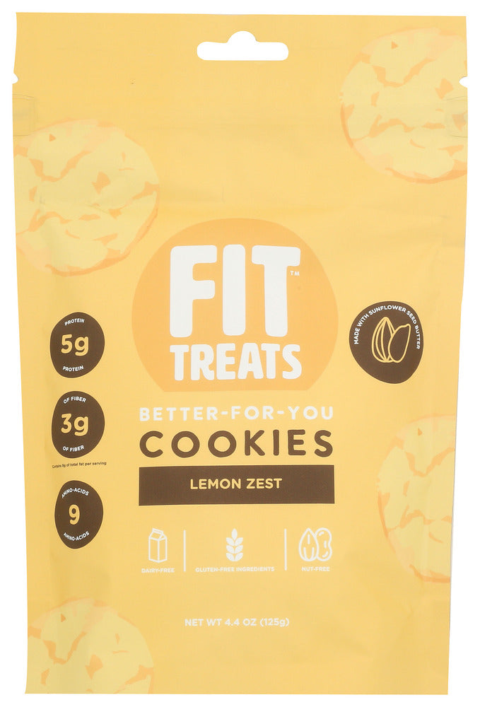FIT TREATS COOKIES LEMON ZEST - 4.4 OZ