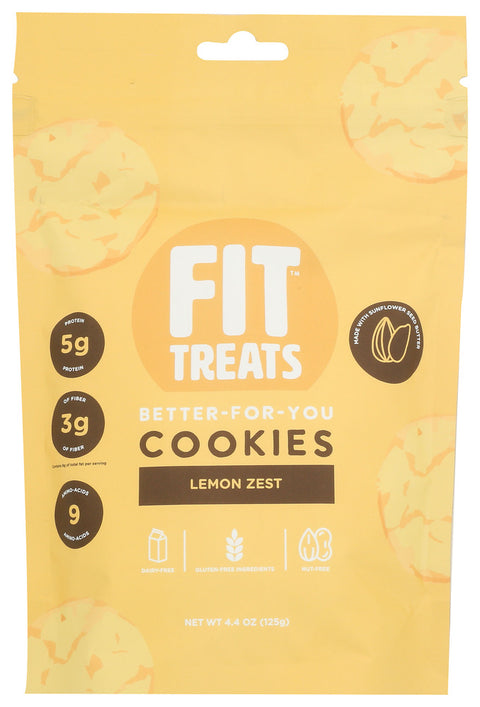 FIT TREATS COOKIES LEMON ZEST - 4.4 OZ