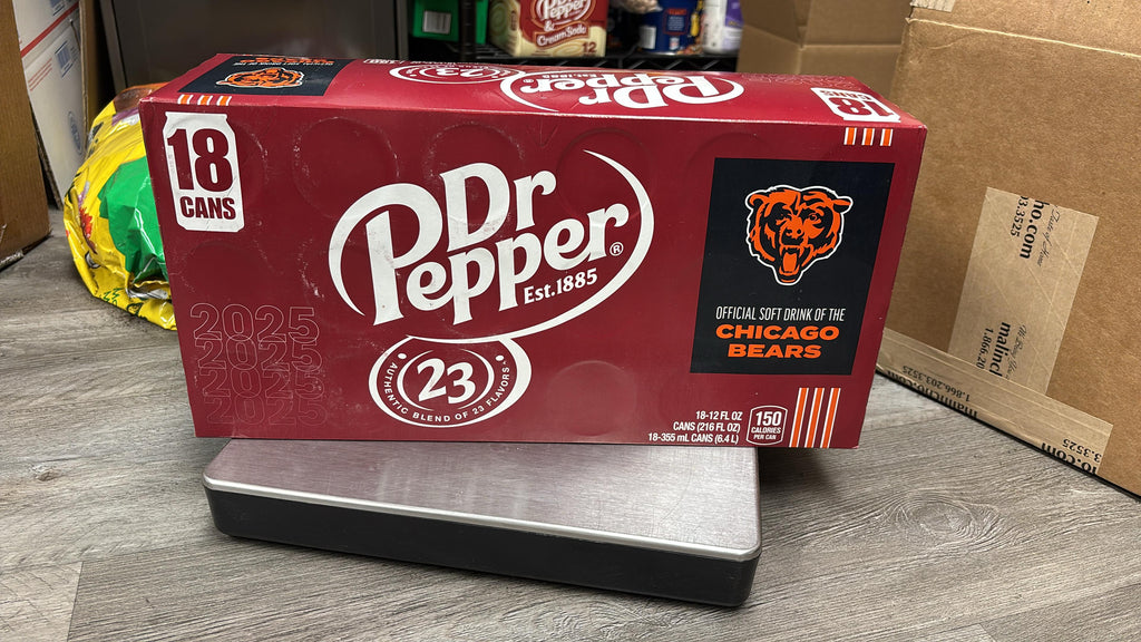 Dr Pepper Soda – 18 Can Pack (Chicago Bears Limited Edition)