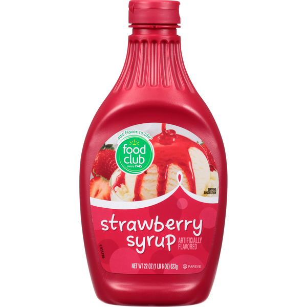 Food Club Syrup, Strawberry