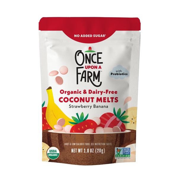 Once Upon a Farm Organic Coconut Melts, Strawberry Banana