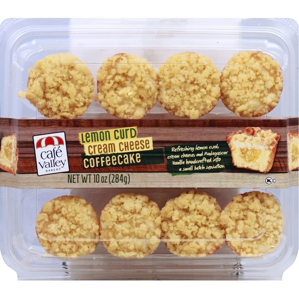 Café Valley Bakery Coffeecake, Lemon Curd, Cream Cheese