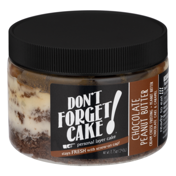 Don't Forget Cake Personal Layer Cake Chocolate Peanut Butter