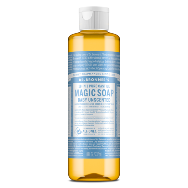 Dr. Bronner's Unscented Pure-Castile Liquid Soap
