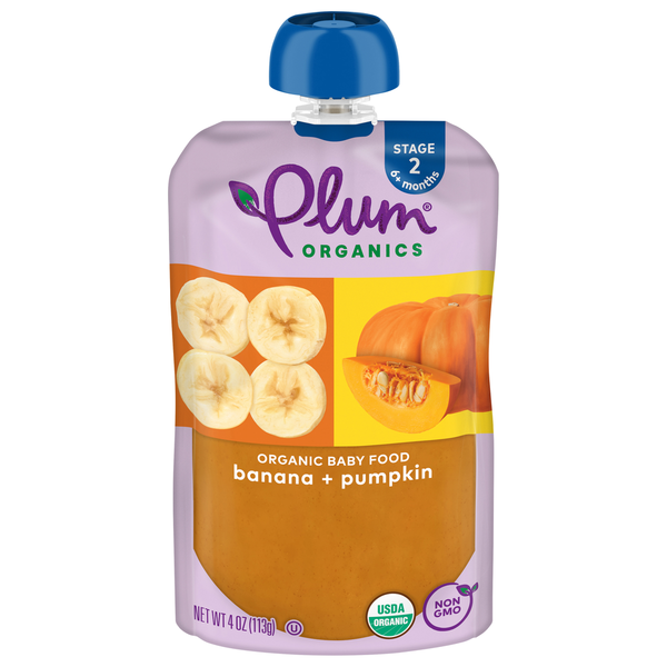 Plum Organics Banana & Pumpkin Baby Food