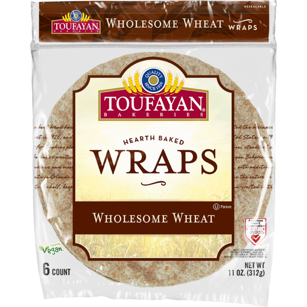 Toufayan Bakeries Wholesome Wheat Wraps