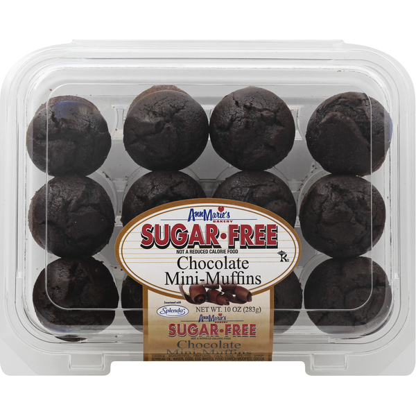 Ann Marie's Mini-Muffins, Sugar Free, Chocolate