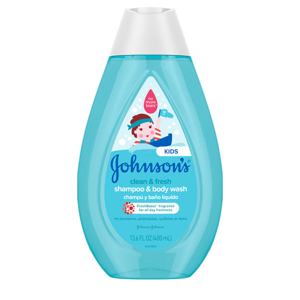 Johnson's Johnson's Clean & Fresh Kids' 2-in-1 Shampoo & Body Wash, 13.6 fl oz