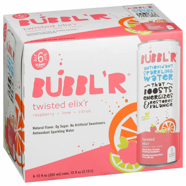 BUBBL’R Antioxidant Sparkling Water, twisted elix'r