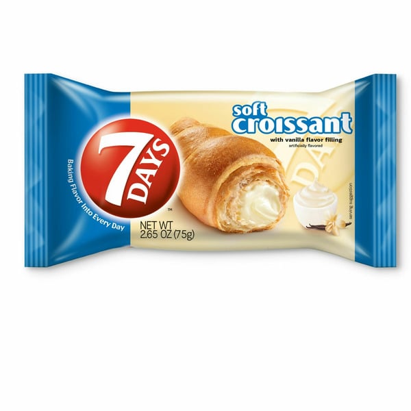 7Days Vanilla Soft Croissant, On The Go Breakfast
