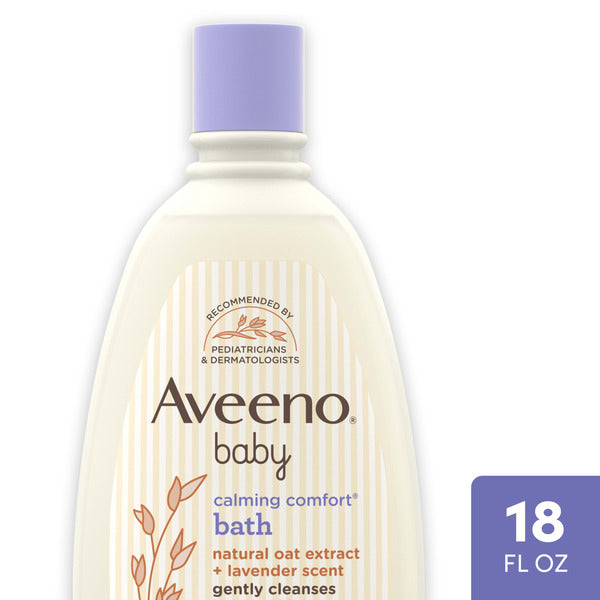 Aveeno Calming Comfort Bath & Wash, Lavender & Vanilla, 18 Fl. Oz