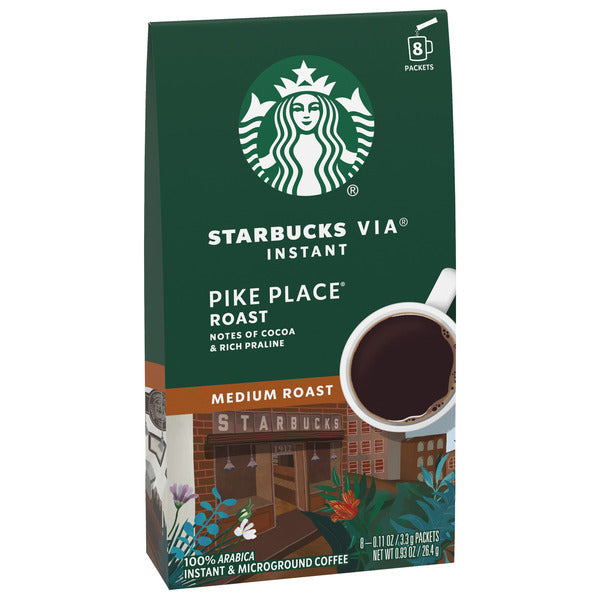 Starbucks VIA Pike Place Medium Roast Instant Coffee