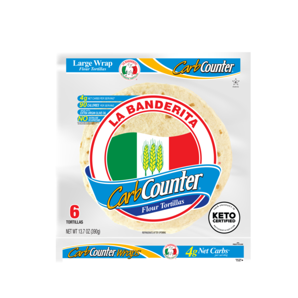 La Banderita Carb Counter 10" Low Carb Tortilla, Keto Certified