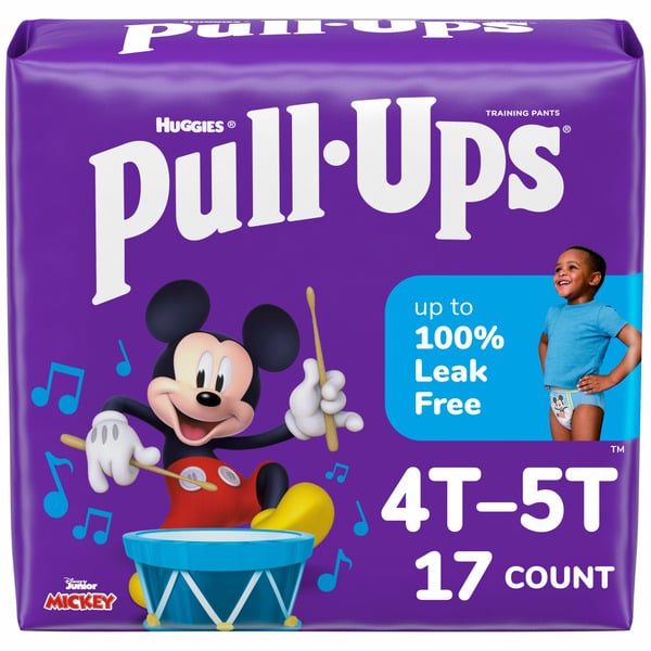 Pull-Ups Boys' Potty Training Pants, 4T-5T (38-50 lbs)