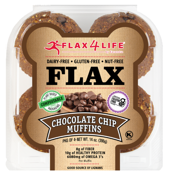 Flax4Life Chocolate Chip Muffins