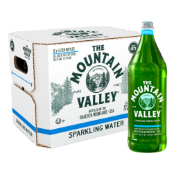 Mountain Valley Sparkling Water 1 Liter (33.8 oz.) Bottle (12 Pack)