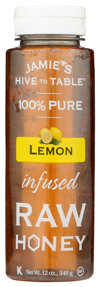 HIVE TO TABLE HONEY FARMS HNY JAMIES RAW INFSD LEMN - 12 OZ