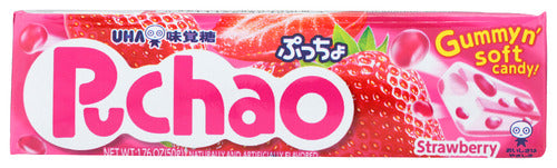 UHA MIKAKUTO CANDY PUCHAO STRAWBERRY - 1.76 OZ