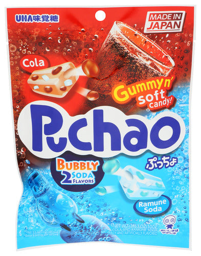 UHA MIKAKUTO CANDY PUCHAO BUBBLY SODA - 3.52 OZ