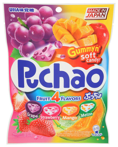 UHA MIKAKUTO CANDY PUCHAO MIX FRUIT - 3.52 OZ