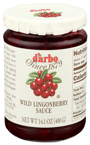 Darbo 
Sauce Wild Lingoberry, 14 OZ.