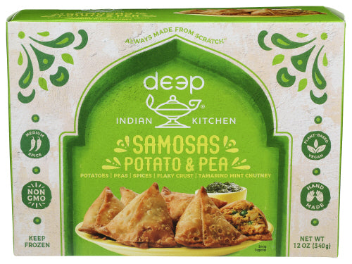 DEEP INDIAN KITCHEN SAMOSA W CHUTNEY - 12 OZ