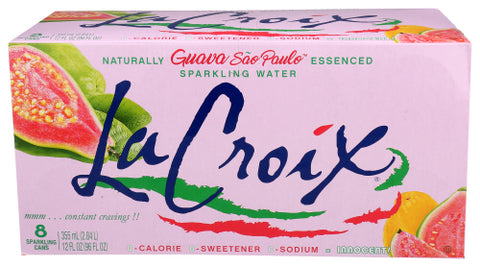 LA CROIX WTR SPRK GUAVA 8PK 12Z - 96 FO