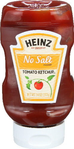 HEINZ KETCHUP NO SALT - 14 OZ