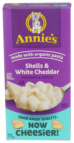 Annies Homegrown 
Mac & Chs Shell & Wht Chdr, 6 OZ.