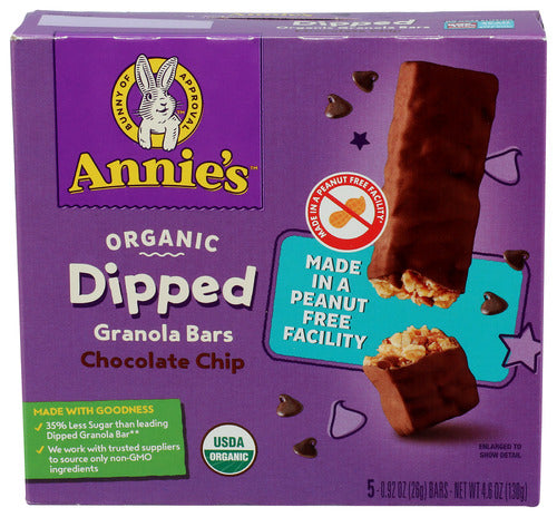 Annies Homegrown 
Bar Choc Dip Granola 5Pk, 4.6 OZ.