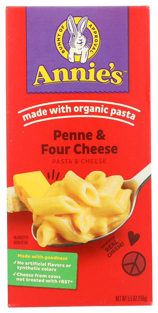 Annies Homegrown 
Mac & Chs Four Cheese, 5.5 OZ.