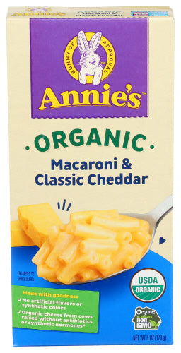 Annies Homegrown 
Mac & Chs Clssc Org, 6 OZ.