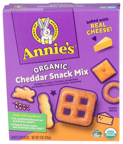 Annies Homegrown 
Snack Mix Bunny Chdr, 9 OZ.