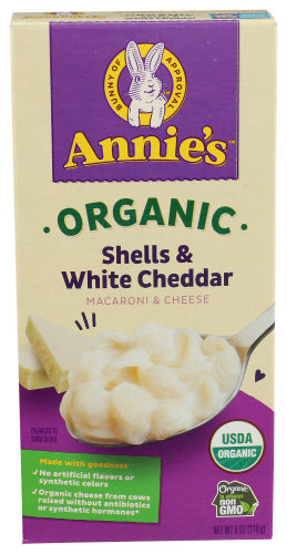 Annies Homegrown 
Mac&Chs Shl Whtchdr Org, 6 OZ.