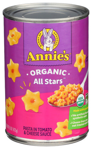 Annies Homegrown 
Pasta All Stars, 15 OZ.