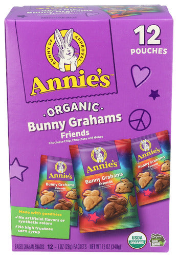 Annies Homegrown 
Crckr Bnny Frnd Snk Pk 12, 12 OZ.