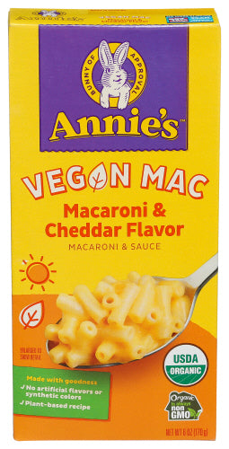 Annies Homegrown 
Mac N Cheese, 6 OZ.