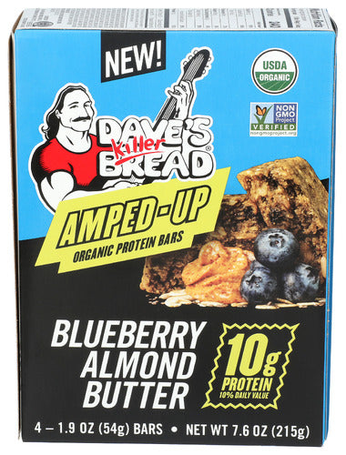 Daves Killer Bread 
Bar Prtn Org Blbry Almnd, 7.6 OZ.
