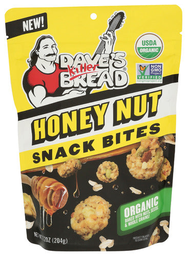 Daves Killer Bread 
Bites Gran Honey Oat Org, 7.2 OZ.