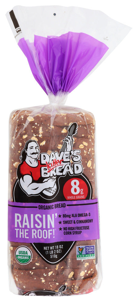 DAVES KILLER BREAD BREAD RASIN THE ROOF ORG - 18 OZ