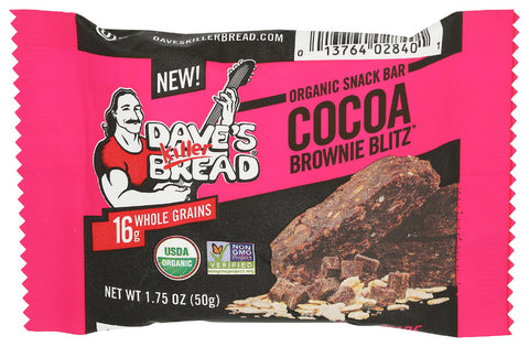 Daves Killer Bread 
Bar Cocoa Brwni Bltz Org, 1.75 OZ