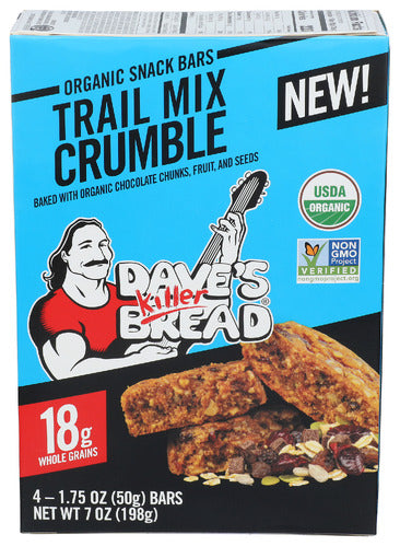 Daves Killer Bread 
Bar Org 4Mp Trail Mix Crumble, 7 OZ.