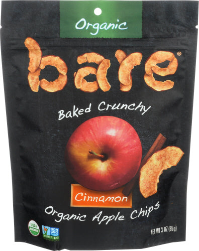 BARE FRUIT CHIPS APPLE CINNAMON ORG - 3 OZ