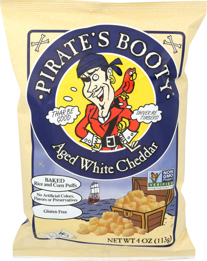 PIRATE BRANDS WHITE CHEDDAR NON GM0 - 4 OZ