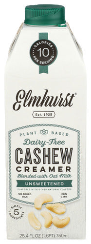 ELMHURST CREAMER CASHEW UNSWTENED - 25.4 FO