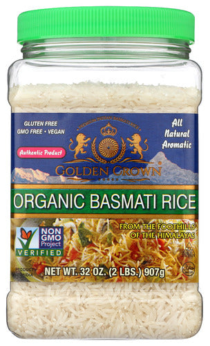 GOLDEN CROWN RICE BASMATI WHITE N - 32 OZ